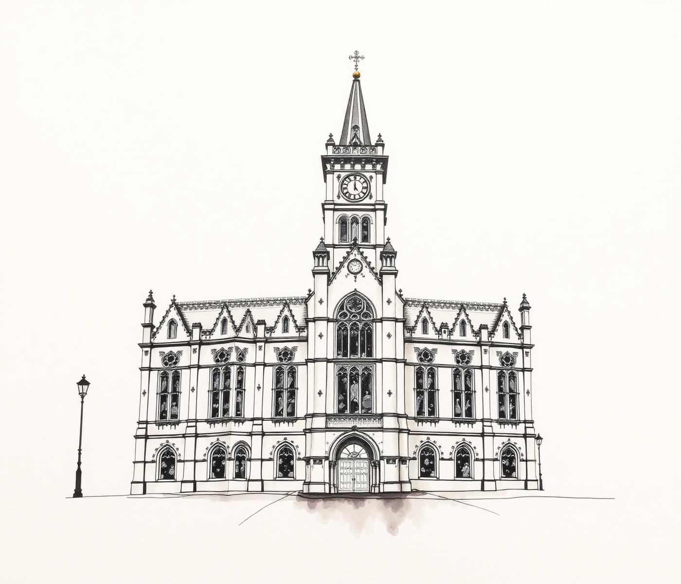 Illustration of Rochdale Town Hall